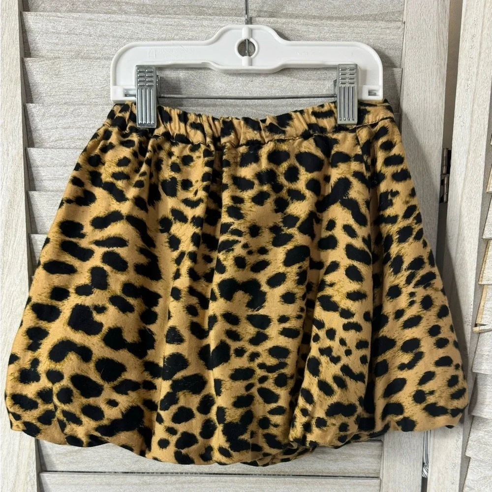 GAP Kids Leopard Print Balloon Skirt Size 4T Animal Print Cute Great Condition